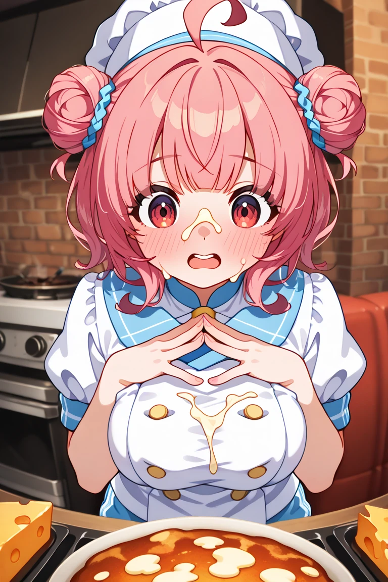 nsfw,1 male,Sweat,White Breath,solo,Demon slayer,Shinobu Kocho,(Cleavage voyeur),On all fours,room,(((Small breasts))),View from above,((Lori)),Cumshot Bukkake