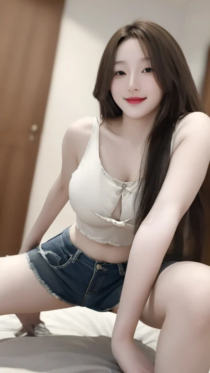 ((Best Quality, 8K, Masterpiece: 1.3)), 1girl, Slim Abs Beauty: 1.3, (Hairstyle Casual, Big Breasts: 1.2), Dress: 1.1, Super Fine Face, Delicate Eyes, Double Eyelids, Smile, Home