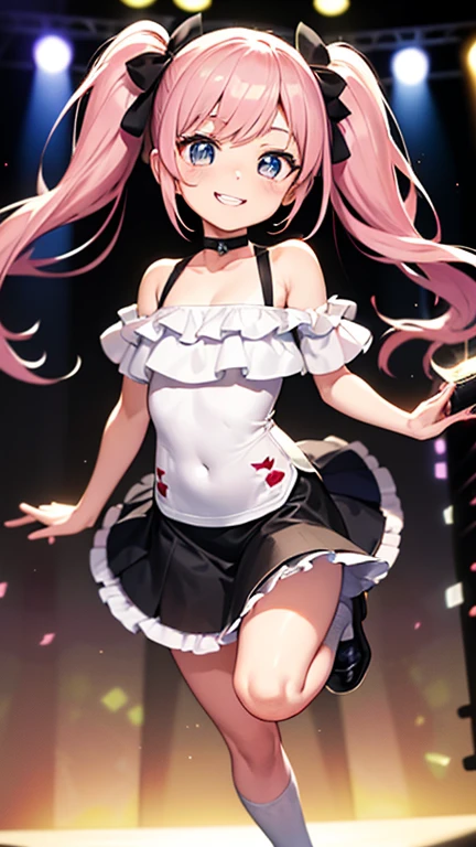 best quality, ultra high res, 1girl, solo focus, ((white mini see through dress)), elbow dress, black thighhighs, frills, ribbons, studio background,floating hair, looking at viewer, facing front, black hair
