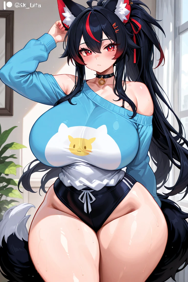 Anime Kawaii sexy Perfect Slim sensual body large breast and huge thighs, An intricate and highly detailed illustration of anime (Young girl). (work of art: 1.5), (best qualityer: 1.5), (face perfect), 1womanl, fox ears, fox tail, secretary, mature woman, Large belly, fat body, voluptuous body, Fitted pencil skirt
, ,