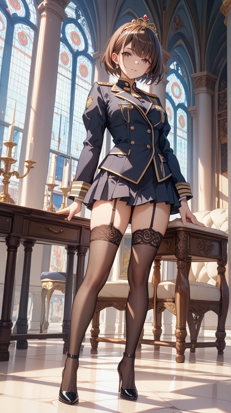 (masterpiece, best quality), intricate details,
1girl, c41t, uniform exposed, 1girl, casual clothing, intricate detail , sexy pose , 9:16 , beautiful thighs , Caitlyn Kiramman , beautiful feet , big cup size , white stockings , legs up , visible panties , see trough panties