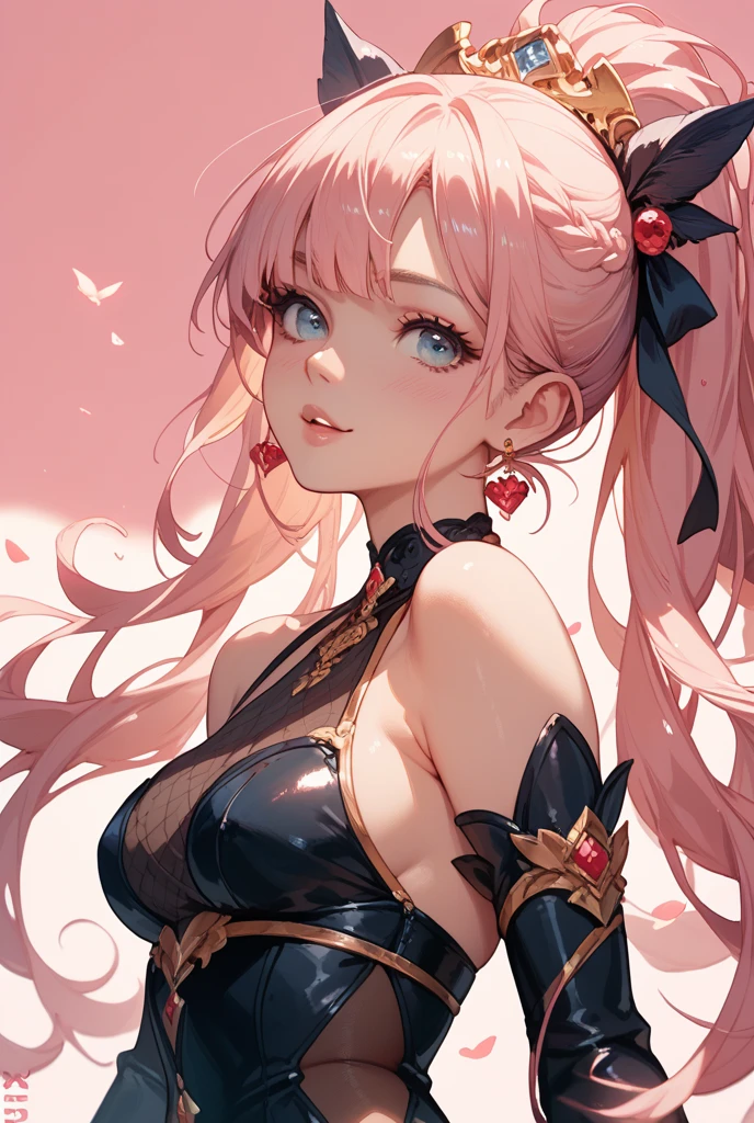 A girl being slurred from the head by a purple worm