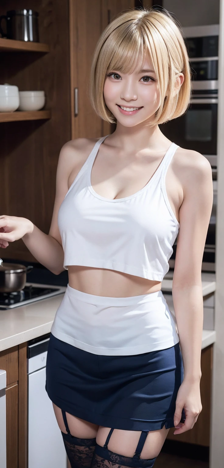 ((RAW photograph, Realistic photo, Best quality, 8K, Masterpiece: 1.3)), (raw photo:1.2), Hyperrealist portrait gorgeous Beautiful Chinese woman, mature woman, 40 years old, Milf, pretty body, (beautiful breast: 1.2), very detailed eyes and face, (lustfully naughty face, crimson red lip, heavy makeup: 1.3, blushing), beautiful detailed eyes, seductive sharp eyes, (charming smile: 1.2), smooth white skin, photo realistic, very detailed faces, ((modern black sport tank top, modern black sport shorts)), (long legs: 1.2, beautiful long nails), chignon hairstyle, ((standing poses)), (home living room background)