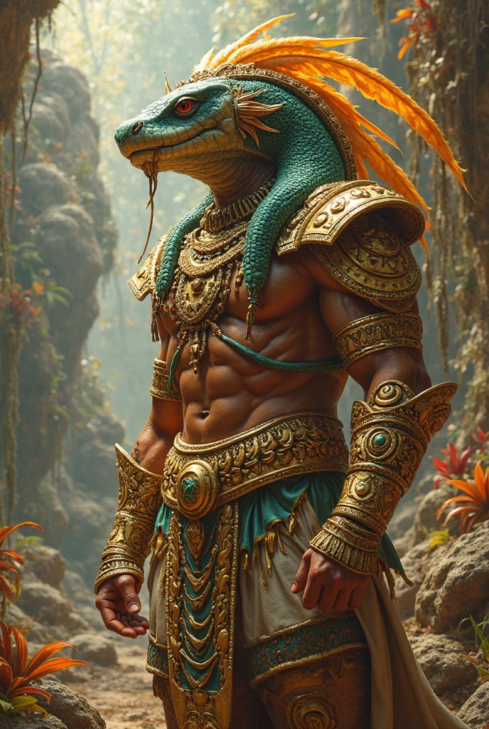 Egyptian God Sobek with his scary aura