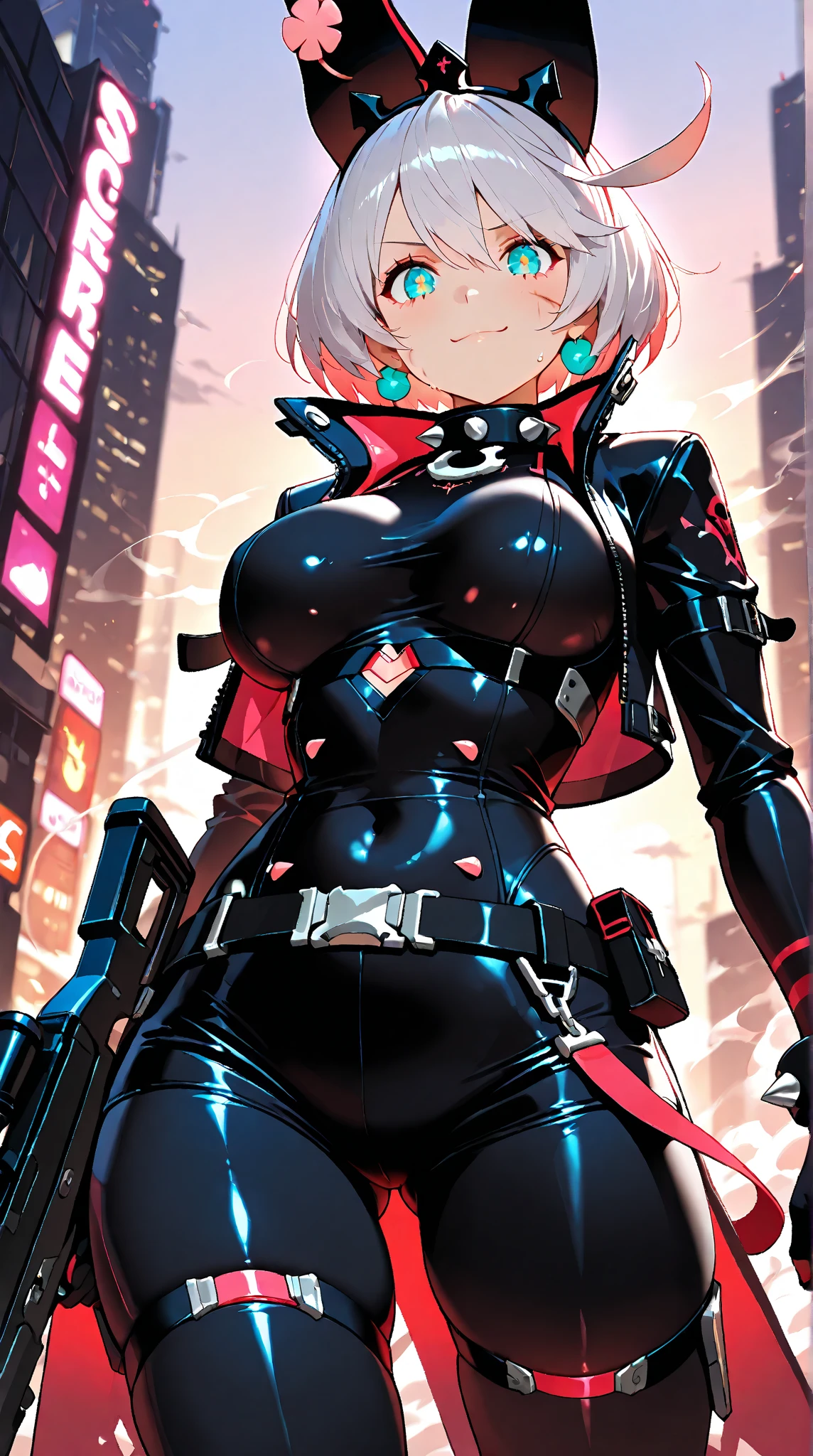 beautiful, breathtaking mature fox-woman, large, sagging breasts, light black hair with white streaks, earrings, (short shorts, superiority, naughty, thick thighs, with a sexy neckline: 1.1), (micro shorts: 1.1), ((masterpiece, best quality; 1.3)), ultra detailed, 8k unity wallpapers, CG, ray tracing, illustration, colorful, cinematic shadow, extremely detailed and beautiful background, vhd, VRay Shading, RT)), (slutty face: 1.2), mischievous smile, (large saggy breasts), wide hips, big ass, flirting with the viewer, facing the viewer, facial blush, standing in front, cute sexy pose, cowboy shot, on home porch, night, bright, bright light, ultra detailed, scenic, atmospheric, bimbo, big lips, detailed face and eyes, tilt headshot, intimacy, medium shot, thigh height, from below, gyaru, hair clip, ((wearring white sheer pantyhose))