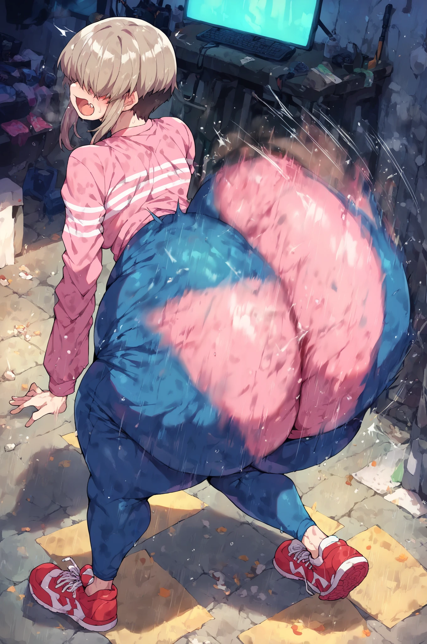 People,public site,masterpiece,chica corriendo en un centro comercial con mucha gente cerca,Big ass,Big hips,huge ass,huge hips,so huge ass,so huge hips,giant ass,giant hips, exaggerated ass, huge hips, no nude, tight pants,culo inflado como un globo,culo inchado, culo inflado de aire, trasero exageradamente inflado,ass inflation,culo tenso e inflado,running, only ass,ass on camera, public site, people,much people,no alone,public,all,gente rodeándola, gente cerca de ella,all girls nude,traje de Spiderman (Gwen Stacy)