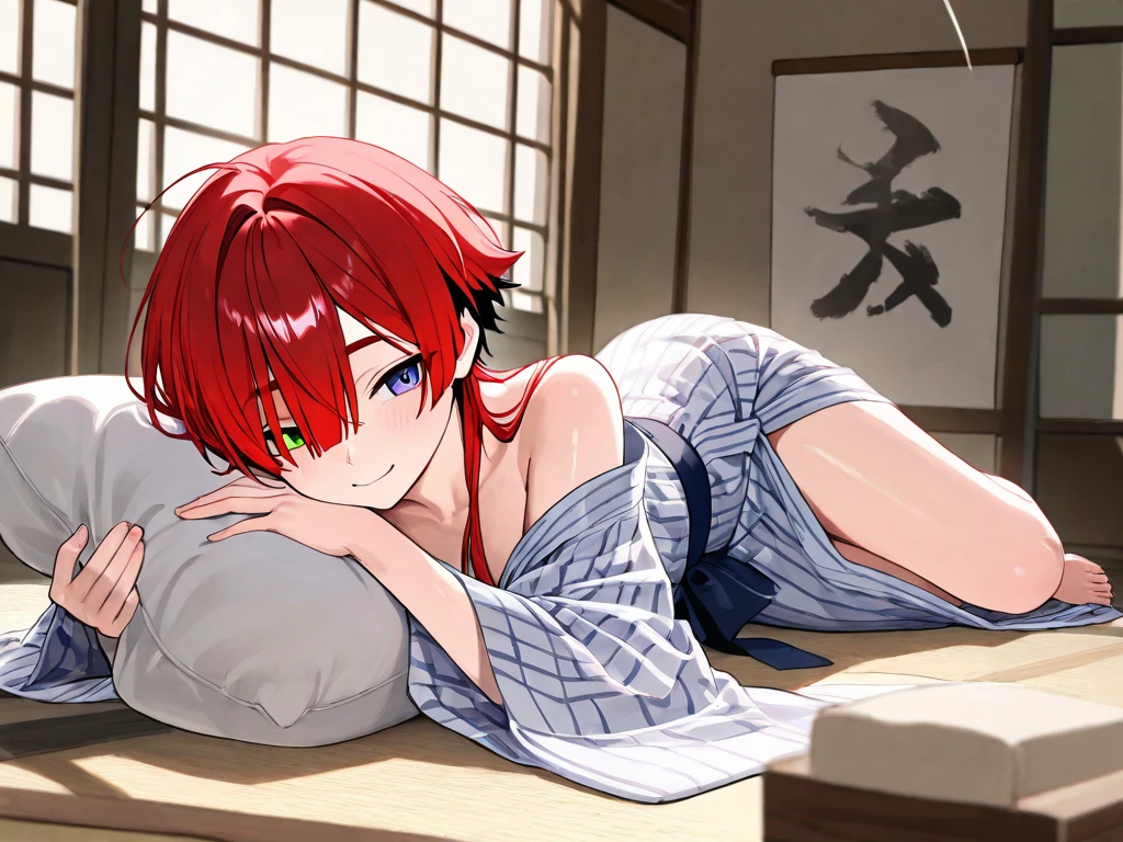 ((masutepiece)), ((Best Quality)), (Ultra-detailed), ((kawaii)), Cute, (lovely), ((Sexy)), (Ero), ((Extremely detailed)), 4K, (8K), Best Quality, (Beautiful), Illustration, Anime style, Painting, Dynamic Angle, Cowboy Shot, from wildcard,A dimly lit Japanese-style room like a drama, Sitting on the bed, Open your legs, Gradation, full body focus, In a dimly lit Japanese-style room, Cute little girl s, 1girl in, Solo, shrine maiden clothe, (Choose one hair color at random:1.2), Beautiful random colored eyes, ((Beautiful eyes)), White-skinned, Random hairstyle, Buttocks, Big breasts that are about to burst, (Ashamed), Troubled expression, (red blush:1.5), Sweat, sparkling effect, Lens Flare, shiny-glistening, gleaming