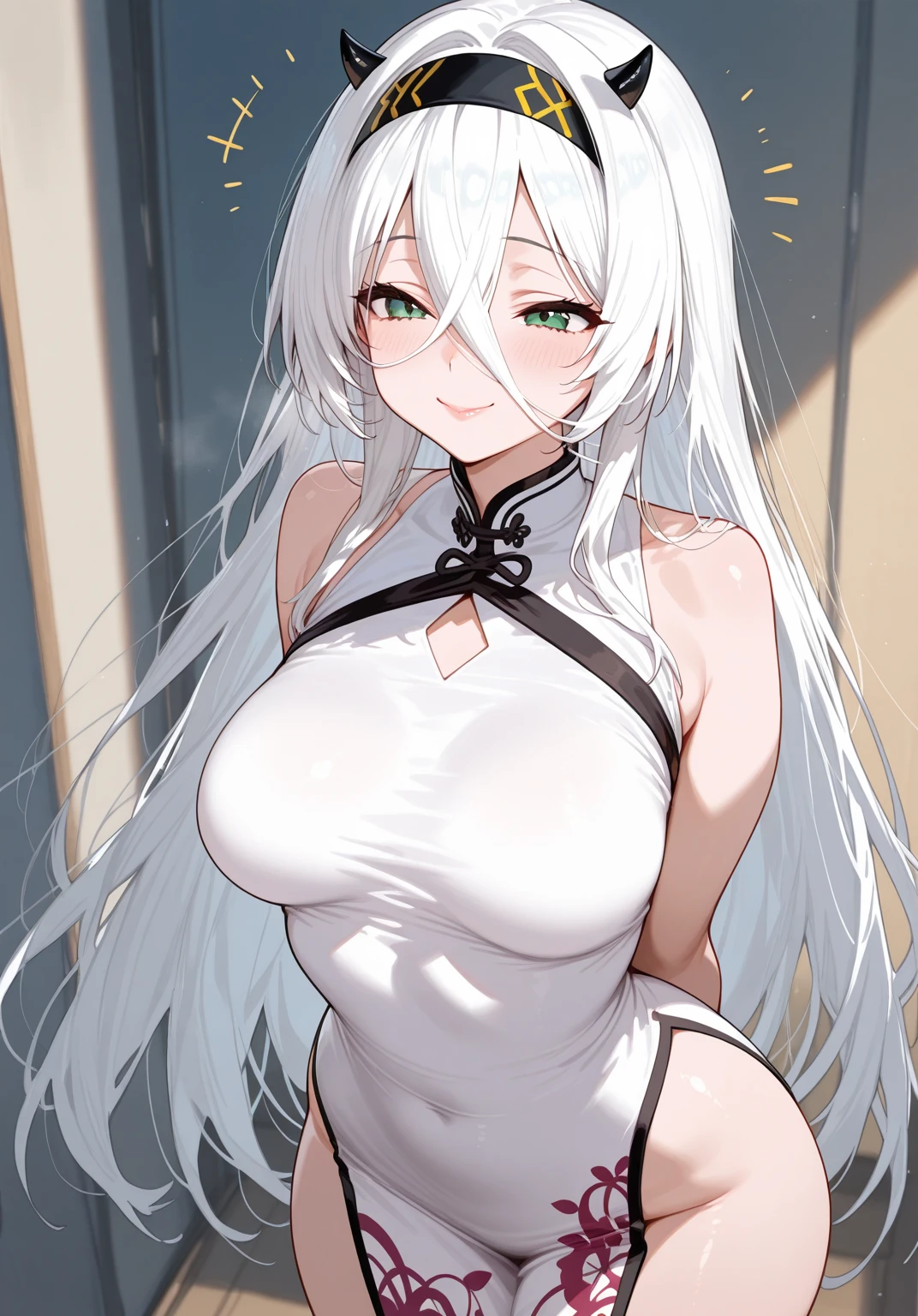 young girl, Long white hair, cat ears, violet eyes, naked, nipples, scars, claws, anger, Masterpiece, hiquality
