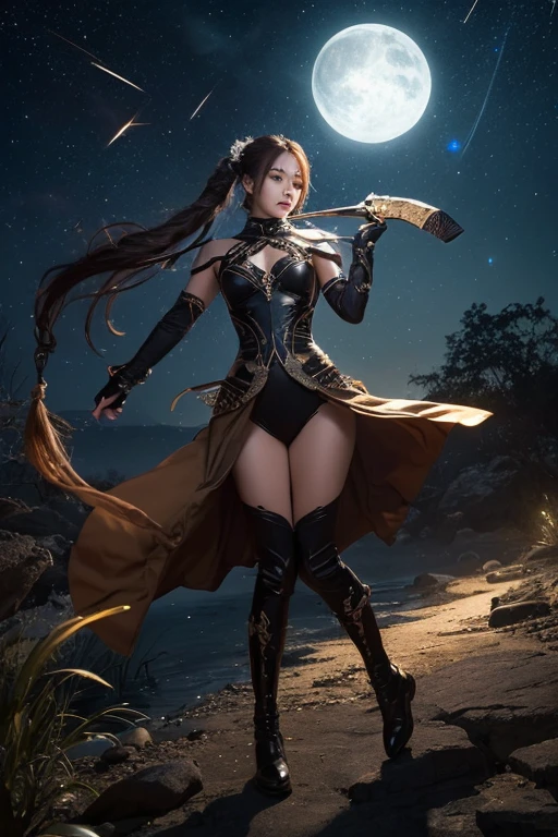 ((masterpiece)),(((Highest quality))),((Super detailed)),((front)),Dynamic Angle, One Elven Girl,Black Hair,Short Hair,(((Large mole under the eye))),Half of the face is covered by a hood,Big Cape,