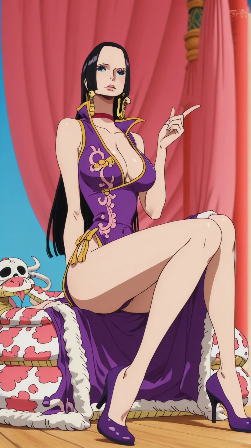 Close-up of a cartoon，Depicting a woman lying on a bed, Huge Breasts，Breast sagging，from piece, Animation movie screenshots, author：Joichiro Oda, piece style, cheer up, in a Anime masterpiece, Nicole Robin, piece, Anime masterpiece, piece artstyle, High quality animation movie stills, anime movie scene, Long Shot Joe Rogumo, anime movie frames
