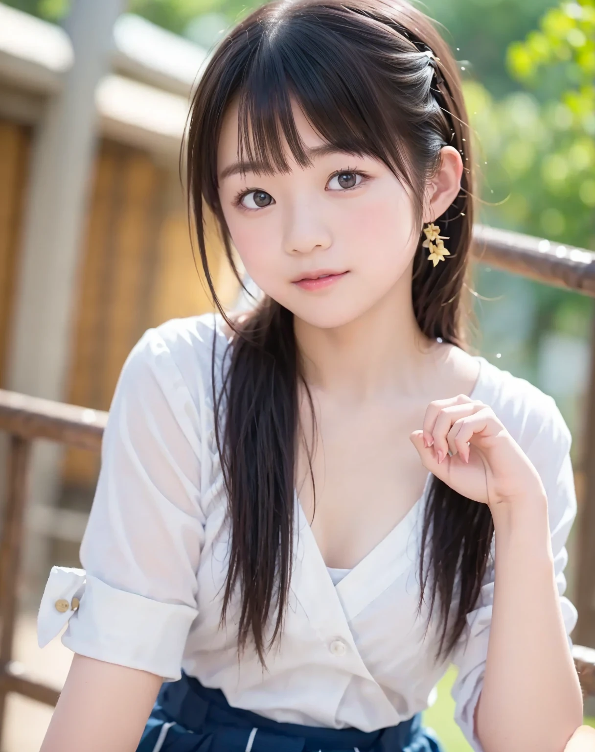 Nikon Z 85mm, ((best quality)) ((masterpiece)), intricate details, sharp focus, professional, photorealistic, real life, ultra realistic, photorealism,SILHOUETTE light,finely detail,best quality,extremely detailed CG unity 8k wallpaper,perfect artwork,upper body, shiny hair, glowing eyes, lustrous skin, realistic, perfect female figure, narrow waist, looking at viewer,lace,seductive posture, sexy pose, an extremely delicate and beautiful,best quality, beautiful detailed girl, beautiful detailed eyes,light on face,cinematic lighting,see-through,White pajamas, transparent material, revealing buttocks,a realistic representation of the face, (intricate details, makeup, (detailed beautiful delicate face, detailed beautiful delicate eyes, a face of perfect proportion, high detailed skin, detailed skin, best ratio four finger and one thumb, arms under breast, medium large breasts, smooth midriff, skiny and thin,fashion, solo ,(young), face highlight, upper body, detailed face, white skin, silver hair, ponytail, braid hair,big eyes, silk robe, (hollow pattern, silk), earrings, slim body, luxury room, professional lighting, tear robe,1 girl,Coiling hair