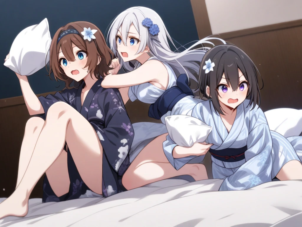 high resolution、masterpiece、Ryokan room、10 schoolgirls、bra、Shyness、Take off your pants、Harem、Erotic