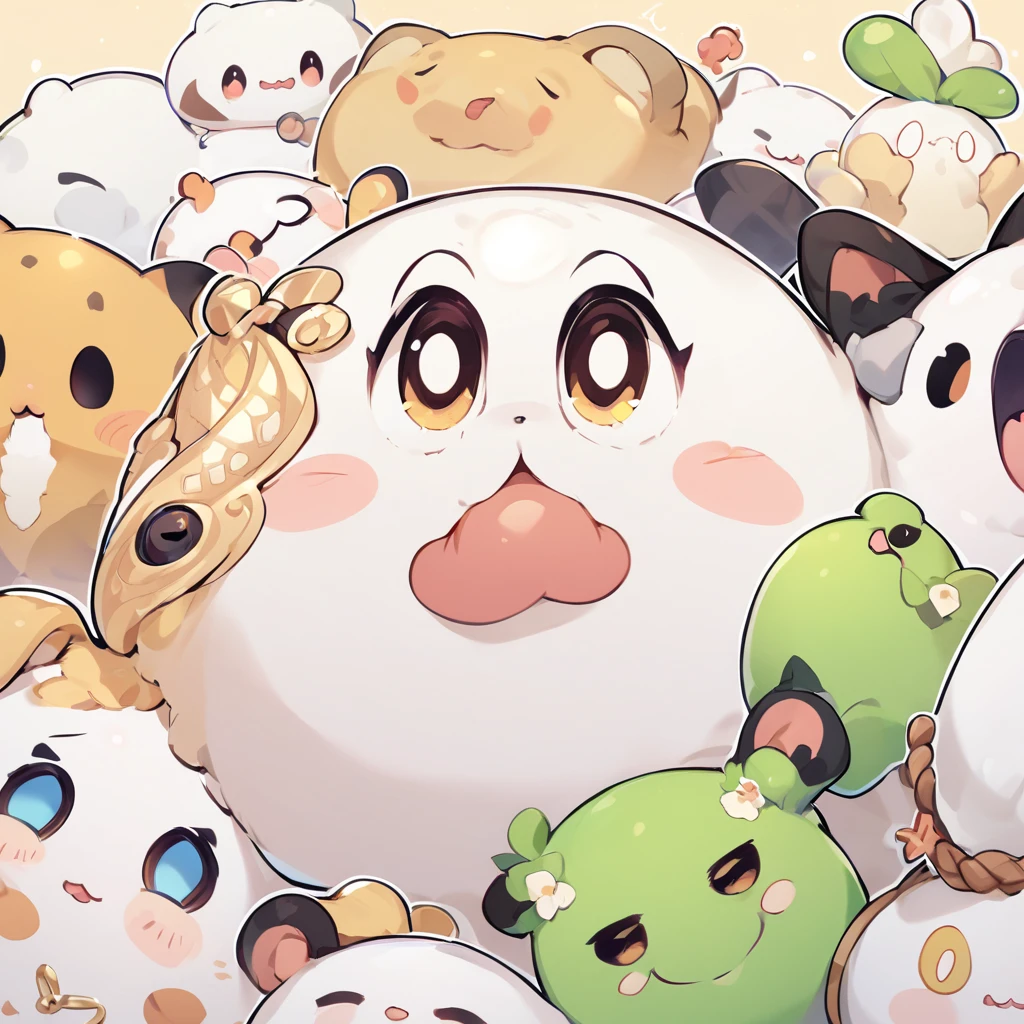 Highest quality， masterpiece， Ultra-high resolution， Very cute cat，Wide angle, Holding rice ball with front paws, Biting onigiri rice ball,Triangular rice balls,Handwritten style