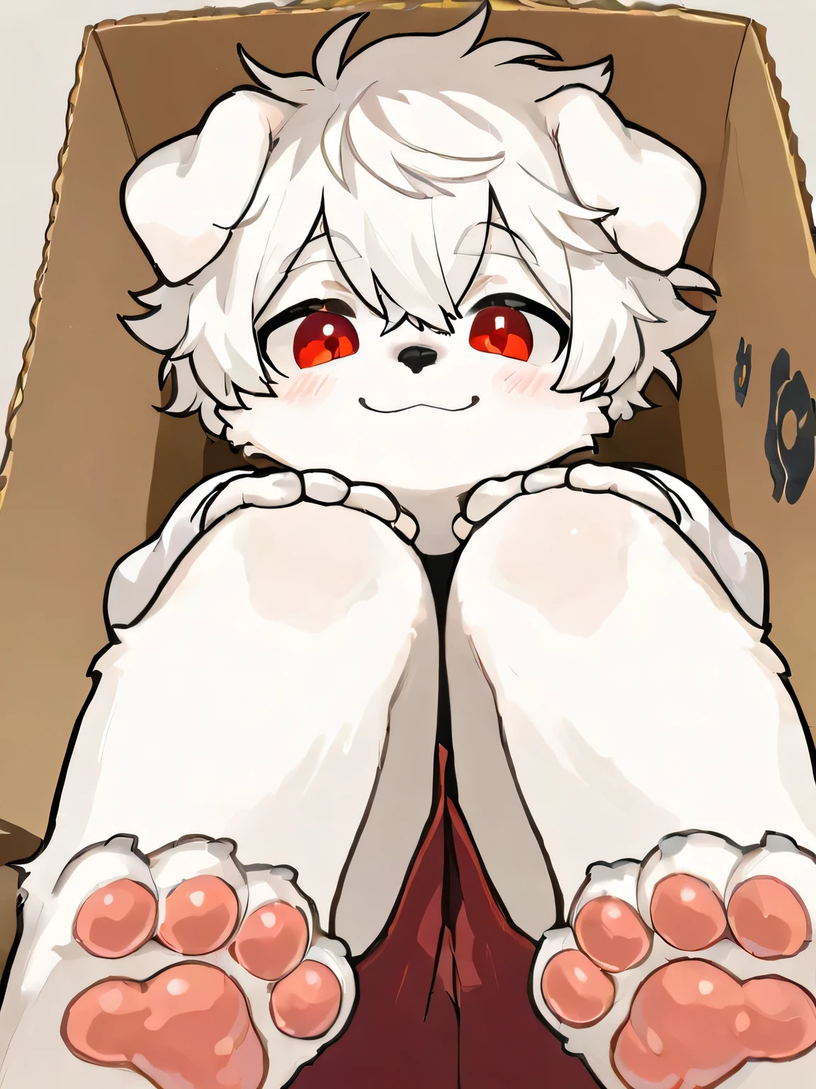 Sweet laugh, 2 visible canines