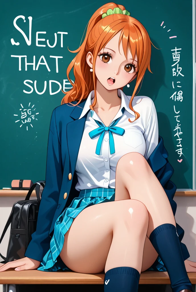 NSFW,A young completely naked girl spread legs on the desk in the classroom,(nude,naked:1.3),(constricted pupils,scared,tears:1.2),fake smile:1.3,show teeth,little chest,(best quality,8k,highres,masterpiece:1.4),ultra-detailed,Looking at viewer,double peace sign,random color hair,random hairstyle,((cum,cum on hair,cum on body,cum on face,cum spread))