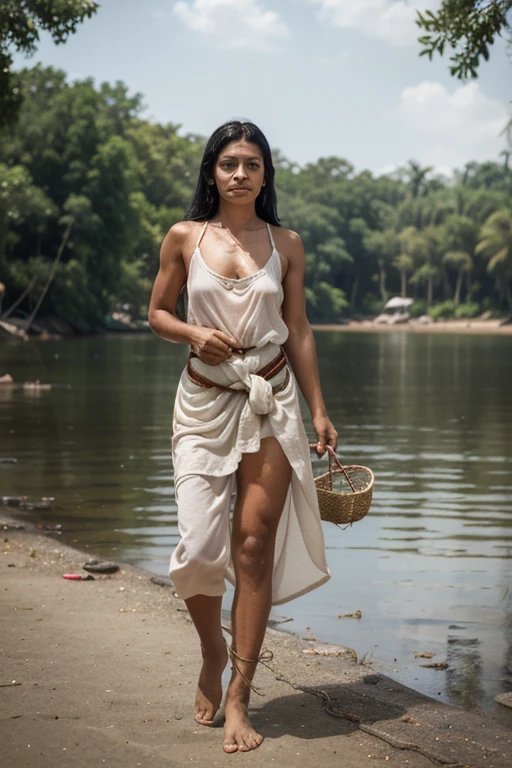 Pocahontas realista ultra realista sem roupa