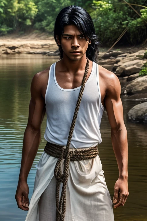 Boy in loincloth