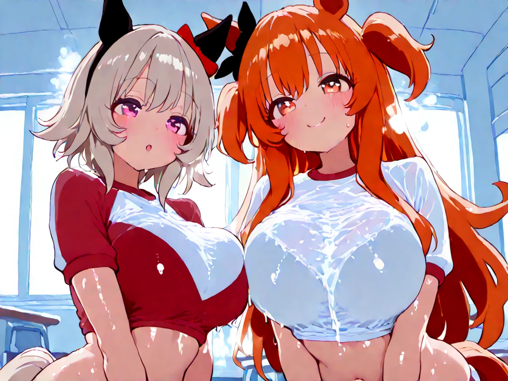 独奏, 1girl, nsfw,  itsuki nakano, bangs, Blue eyes, hair between eyes, ahoge, red hair, Long Hair, star \(symbol\), hair ornament, star hair ornament, empty eyes ,large breasts, nipple,  ,factory, Heavy snowfall area　frozen (Sweating profusely, Love juice, Wet Woman, female ejaculation) crying mountain Alone, crying, Naked,  , Peeing, lactation, projectile lactation