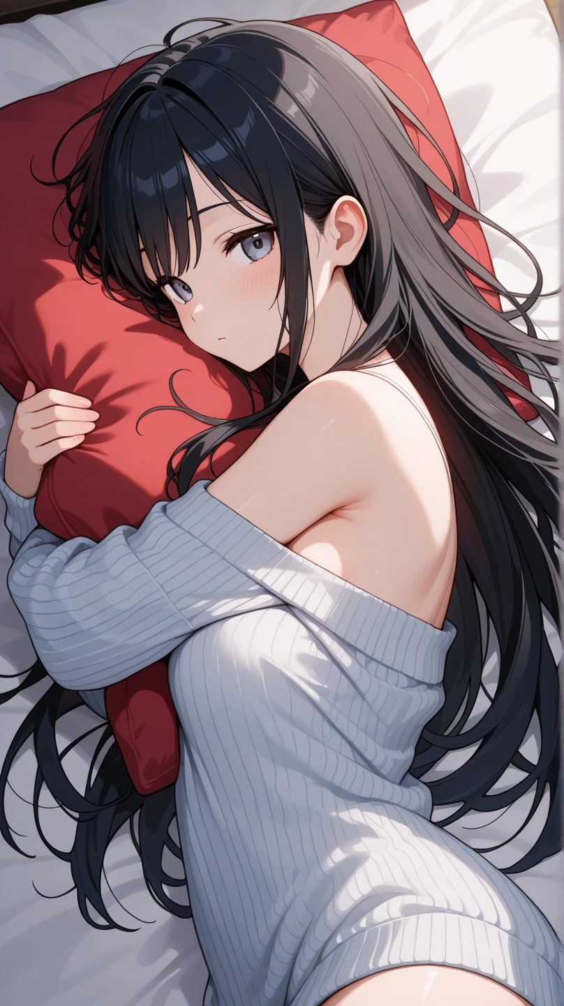 masterpiece, highest quality,Highly detailed CG Unity 8k wallpaper,
1 girl,shana,long hair,black hair,close both eyes,Red Nightgown,black string underwear,windows,romantic starry sky,A meteor crosses,sleeping in bed,night,sleep with your head on the pillow,Sleeping lying on your back in bed,dark room,night, break indoors, Bedroom, break (masterpiece:1.2), highest quality, High resolution, unity 8k wallpaper, (shape:0.8), highly detailed face, perfect lighting, Very detailed CG, (perfect hands, perfect anatomy),