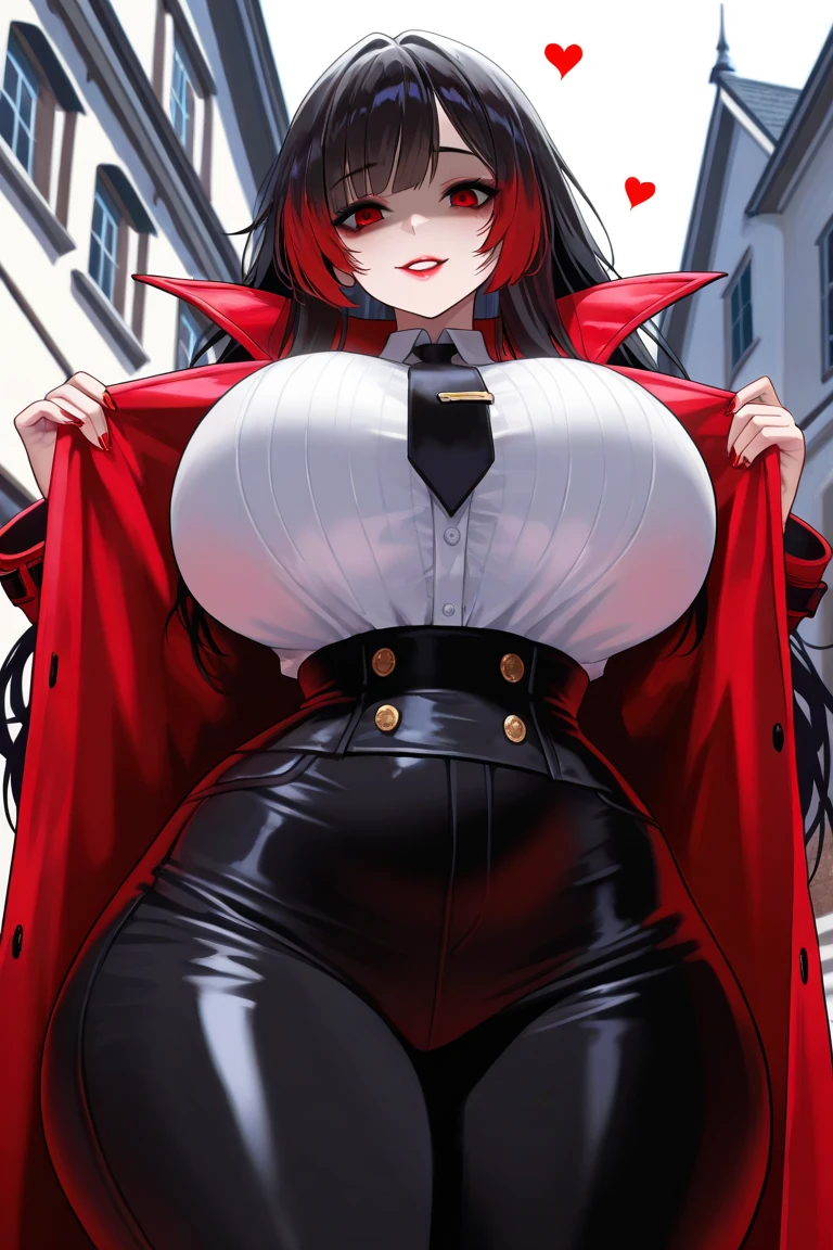 One girl, with a stunning body accentuated by the tight leather strings of her minuscule thong and the prominent roundness of her derrière, dons a dominatrix outfit concealed under a trenchcoat. Her confident strides draw stares from the crowd, as she saunters through the bustling street, unfazed by the attention.