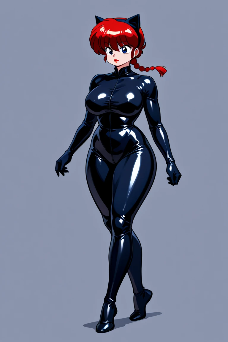 <lora:muvLuvsStyleArmors_v20:0.65> black plugsuit, proportional eyes, (realistic:1.5), extremely detailed, hyper detailed, soft lighting, detailed background, extreme detail background, sharp details, beautiful face, symmetrical eyes, short red hair, short hair, red hair, green eyes, woman, high quality, (full body:1.3),