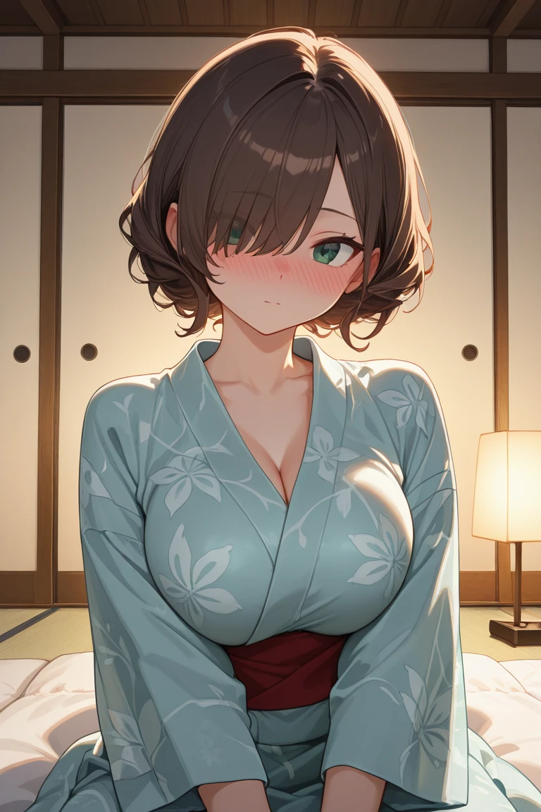 (masterpiece:2.0), (Highest quality:2.0), Small breasts:1.2、Very short hair、boyish:1.3、spoken heart、From above、Looking up、Glare、Angry、(Sitting naked:1.5), (Extremely mini skirt Extremely small pink yukata:1.5), (Ultra-thin raw land:1.5), (Sexy pose:1.5), (Blushed:1.3), (Upper body naked:1.3), (Realistic:1.5), 1 , Accurate hands, Embarrassed look, A light smile, Look at me and smile, Very cute girl, Innocent face, Young Face, Clear Eyes, Shining Eyes, Small breasts, (I can see her cleavage:1.5), (I can see your thighs:1.5), I can see your crotch, , whole body, Beautiful Skin, Ultra high definition, Highest Resolution, junior high school student, Brown Hair, At the night festival