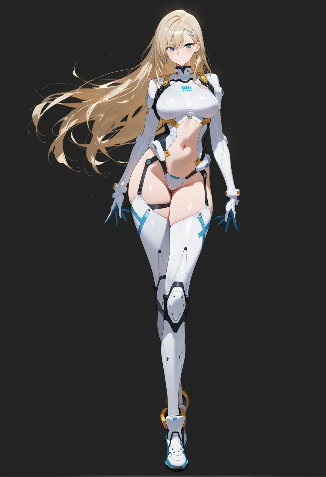 top-quality、realistic touch,high-detail、photoRealstic、thin-waist、captive beauty、solid platinum-blonde eyelashes、platinum-blonde、full body Esbian、cheeks flushed、thin-waist、In a white room、She is in estrus、Sleeveless、Bodysuit with minimal fabric area、Colossal tits、big butts、Angle from below、A pose where you squat with your legs apart and put your hands behind your head.、camel toe、high-heels、Provocative facial expressions