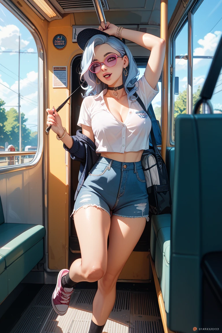 (highest qualityr)), ((obra maestra)),、Resultado del tono、mujer adulta、 ((Tiro de panty:1.5))、En pie piernas abiertas、lift skirt 、rubio、ojos verdes、(Cum en desbordamientos :1.5)、 small boobs、sobbing tears、(Tanga:1.0)、 Rodillas altas blanco、( en vaginal:1.3)、 en la boca、(Underboob,show off nipple:1.0)、muchos estudiantes alrededor、 Enfoque bajo vista、NSFW, realista, obra maestra, VERY crowded subway train interior detailed scenario, VERY crowded subway train interior detailed background, Mini falda sexy, (fear expression), cara sonrojada, Attractive man groped woman 1 from behind,(((Hombre atractivo presionyo su pecho sobre la mujer 1 espalda))) y (((holding her waist behind her)))