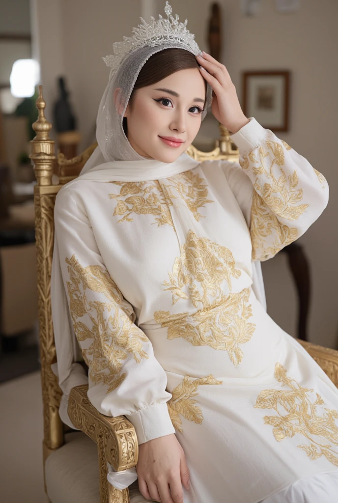 8k, masterpiece, RAW photo, best quality, photorealistic, extremely detailed CG unity 8k wallpaper, Depth of field, Cinematic Light, Lens Flare, Ray tracing, (extremely beautiful body), intricate detail body, ((ultra detailed skin)) 1woman, in the bedroom, (soft light), (naked malay lady), (beautiful curves), (sensual pose), (lying on the bed), (full body shot), (brown skin), (full breasts), (long black hair), (close-up shot), (looking at the viewer), (sexy smile), (midnight), (dim light), (white