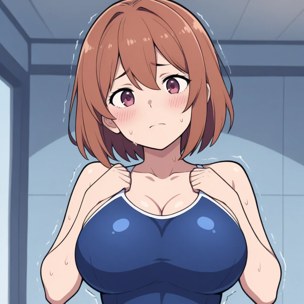 score_9, score_8_up, source_anime,kugisaki nobaraXL,very Big Breasts,((1girl)),White background,マイクロビキニ