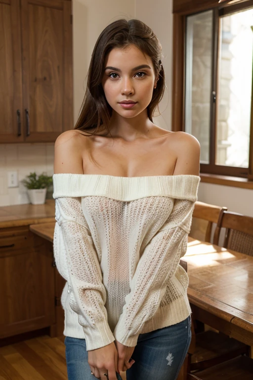 (((Photo HD))), ultra haute résolution.photorealistic:. 1.4, UHD, chef-d&#39;artwork, tendance sur artstation, portrait, 1fille, joli, le plus beau visage du monde, Doux, delicate, wavy brown hair, gros seins tombants, porter un sweat à capuche de sport gris, taille fine, hanches parfaites, Contexte de la classe, SFW
Info