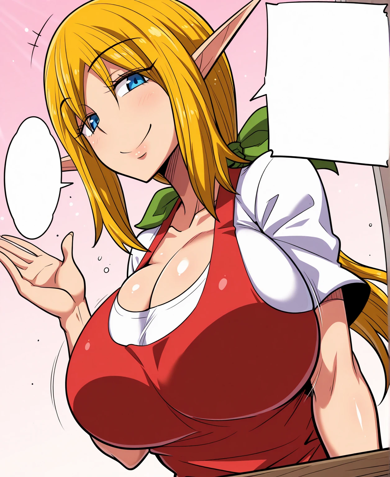 18 year old girl, sitting on gras, outside in the sun, (blushing lines, freckles on face, blush, bodyfreckles:1.4), moving lines, floating hearts,  (masterpiece, best quality, high resolution:1.4), portrait, bibi blocksberg, blonde hair, black eyes, ponytail, red bow, BREAK, (green dress:1.1), (white long frilled shorts:1.1), presenting breast, showing of breasts, shy smile, (looking down at her breasts:1.5), cleavage cutout <lora:bibi_blocksberg_v12:0.8> , <lora:more_details:0.3>, <lora:SelfBreastGrab:0.8> sbg, breast grab, breast lift, nipples, intricate details, (bukkake on breasts, cum on breasts, cum on legs:1.5), (sharp image, absurdres:1.4), small nipples