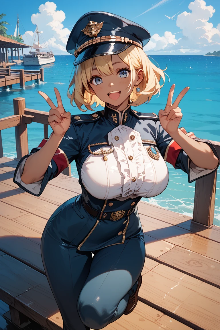 (((Australian flag-inspired outfit:1.3))),(((Woman in men's clothing:1.3))),(Federation Star),(masterpiece,Highest quality,Ultra-high resolution output images,Write boundary depth,Intricate details,Adding dimension to your subject with the contrast of light and shadow,Anatomically correct facial structure),(Picture Mode Ultra HD,)