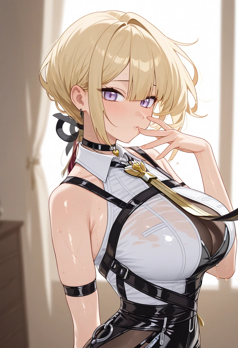 Mature Japanese Woman、short hair、(((Light blonde:1.2)))、(((Gal)))、金髪Gal、(((Dark Skin:1.1)))、(((big breasts:1.1)))、sexy、Red cheeks、big breastsが見える、Sweaty、40 years old、Mature Woman、Married Woman、wedding ring、Cleavage、I can see your crotch、Cabaret Dress、(((nsfw)))、(((Masturbation)))、(((sex)))、(((night)))、ホテルのLounge、Pussy、(((pubic hair)))、(((In a dress)))、(((Lounge)))、(((Black Dress)))、(((Party Dresses)))、(((薄暗いLounge)))
