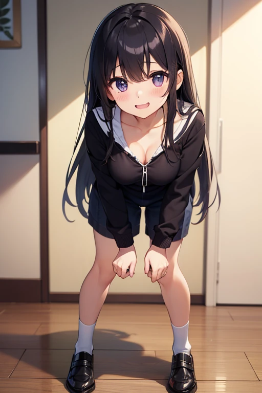 check_9,check_8_up,check_7_up,Best quality,masterpiece,4k,uncensored,lighting prefect,rating_obvious,very aesthetic,anime BREAK 1 bunny girl,Brown hair,Amiya,Amiya \(polar nights\),black tights,Sitting on the bed,bedroom,Sunlight from the window,front to viewer,I look at the viewer,Shy,covering face,medium breast,legs focus,blush all over the face,foot fetishism,Open your eyes,sleepwear dress,crossed legs,