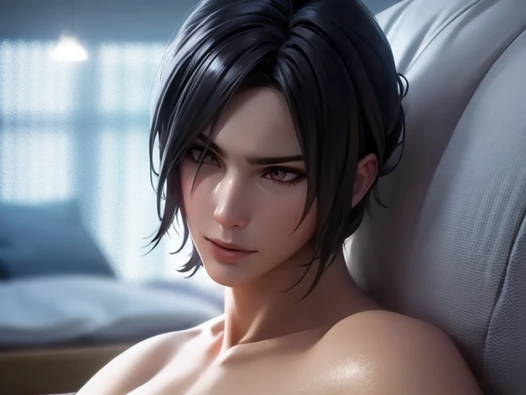 rating_explicit, (best quality:1.2), lady (from devil may cry 5:1.1), naked, perfect face, in bed