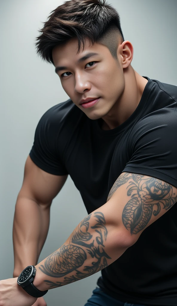 naked、muscle、Tattoo