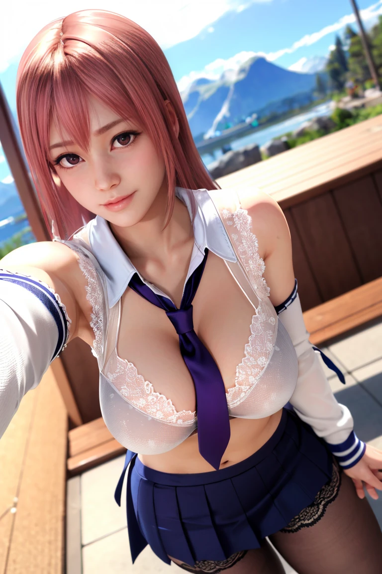 history, hitori gotou, blue eyes, cube hair ornament, hair between eyes, hair ornament, pink hair, (one side up:1.2), long hair, large breasts, Cleavage, BREAK,
 track jacket, track pants, track suit, (open clothes:1.5), nsfw, pov,(selfie:1.2),phone_screen,head_out_of_frame, (fisheye distorted lens:1.2),on bed,bedroom,
,(shirt lift:1.2) ,focus breasts,show bra ,lace bra,navel
BREAK indoors, classroom,
BREAK looking at viewer, (cowboy shot:1.5),
BREAK (masterpiece:1.2), best quality, high resolution, unity 8k wallpaper, (illustration:0.8), (beautiful detailed eyes:1.6), extremely detailed face, perfect lighting, extremely detailed CG, (perfect hands, perfect anatomy),
