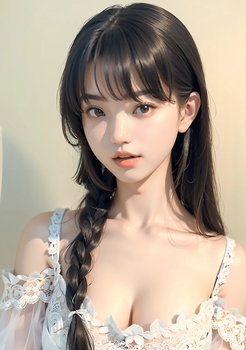 highest quality, RAW Photos, Realistic, face, Incredibly beautiful girl, cute, Long Hair,ponytail,Written boundary depth, High resolution, Super detailed, detailed, Very detaileded, extremely detaileded eye and face, Sharp pupils, Realistic students, Sharp focus, Cinema Lighting, flat breasts, small breasts, small,( small bust: 1.2), small bust, (slim, small, flat, small), thin, Delicate and sexy collarbone, (White shirt:1.2), (Lifting ワイシャツ to show off a small white bra:1.5))),((Whole Body Ezbian)),