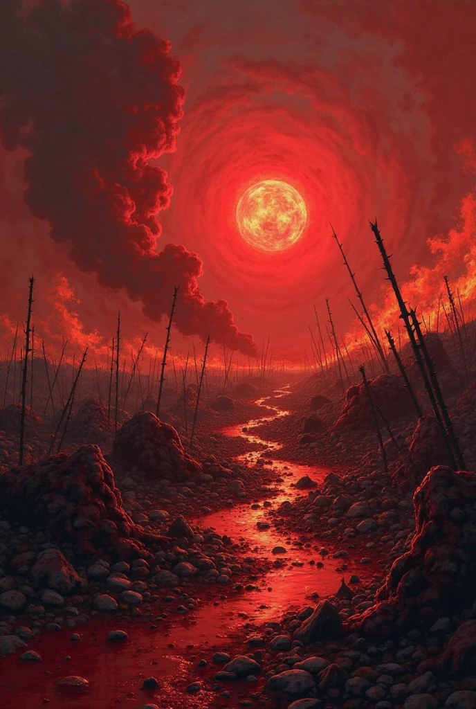 score_9, score_8_up, score_7_up, score_6_up, score_5_up,epic vortex cloudy,cinematic sky,gorgeous light and shadow,skulls,bones,red sky,apocalypse,dry woods,multiple fire meteorites falling in earth,red night,foggy,depth of field,dust particles,expansive wave,chromatic aberration<lora:Hyper-SDXL-8steps-lora:0.9>