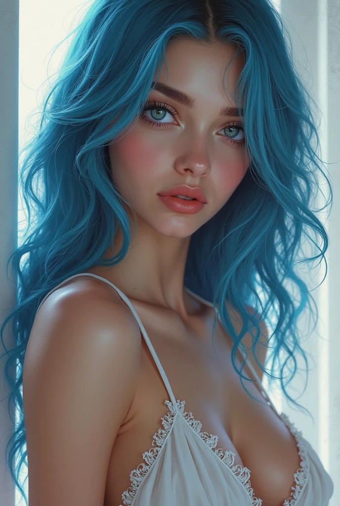 woman, solo, stripper, light blue hair, dark blue eyes, detailed face, 
([Julianne Hough|Megan Fox|Christina Hendricks]:0.8), (puffy lips :0.9),
masterpiece, professional, high quality, beautiful, amazing, gothic, Getty Images, miko, giant,
photoshoot, 4k, realistic, detailed background, abhorrent, real life, by Walter Beach Humphrey, by Pierre Bonnard,
