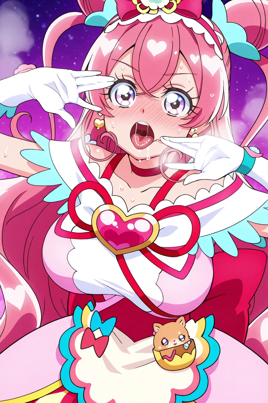 highest quality、Big Breasts、Cleavage、Tongue out、smile、Panty shot、Devil's Wings、Black Hair、Long Hair