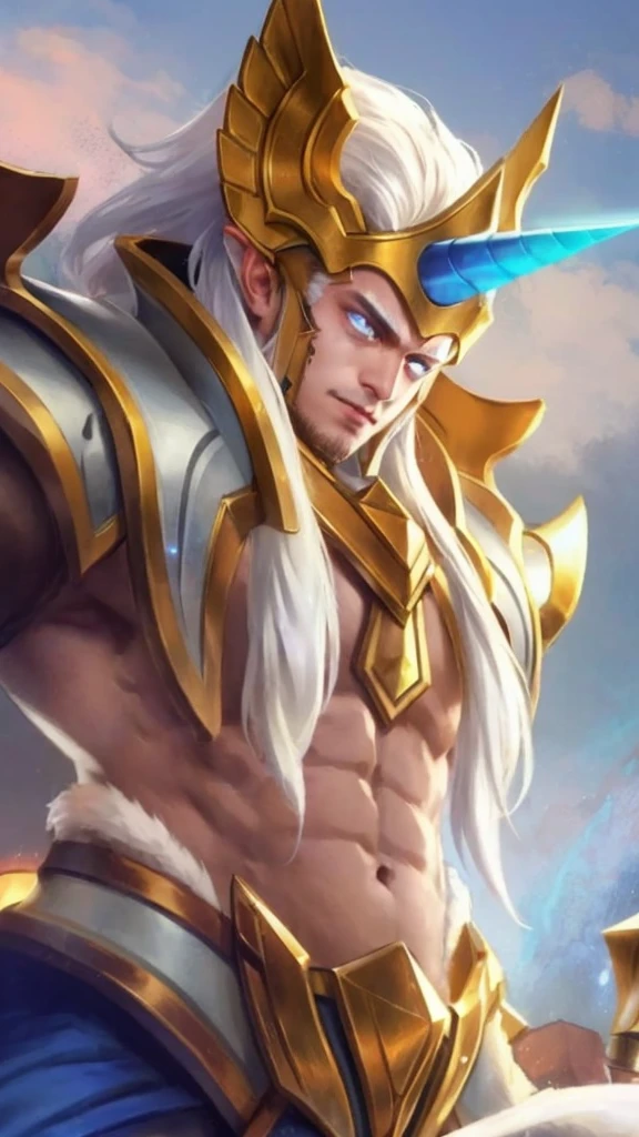 American comic book style, golden ocean claw, man --auto --s2