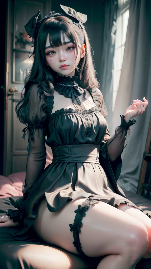 (SFW:2), photorealistic, realistic photo, 8k, ((highest quality)), ((masterpiece)), (extremely detailed), kukolnydom, doll, (mature woman, 20yo, 20 years old:1.6), solo, ((cowboy shot, standing, slim, slender, skinny, medium breasts, formal dress, castle)), (green eyes, brown hair, plastic skin, looking at another, glass eyes, gradient eyes, shining eyes, detailed eyes:1.3)