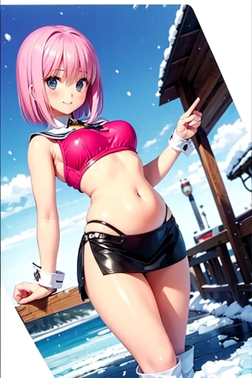 Girl skin white, teacher, pink hair, blue eyes, anuhorts skirt blue, musles, shirt shorts, doggy soobs, Big ass, nurmpits show