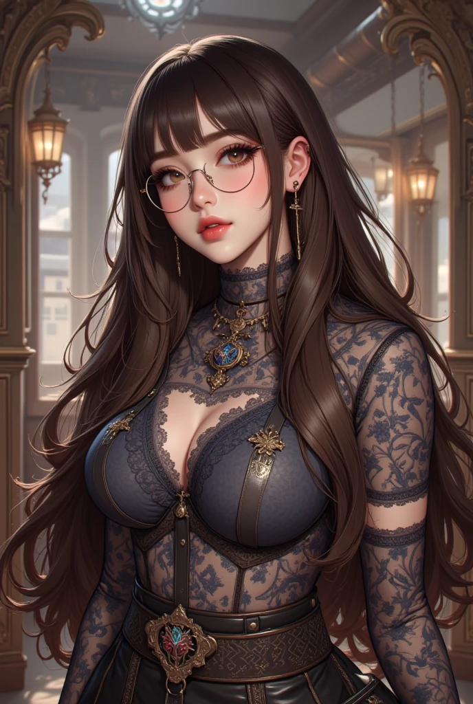 masterpiece, best quality, highly detailed, 1girl, solo, twintails, off-shoulder sweater, choker, large glasses, gold locket, jacket, hairband, looking at viewer, smile, blush, Wide Smile, Eyes Detailed & Wide, sexy Pose. Ultra HD, Rococo-Inspired Fantasy Art With Intricate Details. Cute, Charming Expression, Alluring-Gaze, looking at viewer Beautiful Eyes, An-Ideal-Figure. Large Youthful Well-Shaped-Breasts, Massive-Round-Bosom, Décolletage. slim waist, fit body, full lipsWarm lights , woman in a dreamy forest at night, with fluffy hair, delicate face, realistic, real, slim, large aperture, sexy shots, attractive poses,Stunnin gly beautiful merge of Scarlett Johanson. Alison Brie, Selena Gomez. symmetrical face, photorealistic, photography, path tracing, specular lighting, volumetric face light, path traced hairmaximum quality{(masutepiece) (8K High Resolution) (top-quality) In the style of breath of the wild.