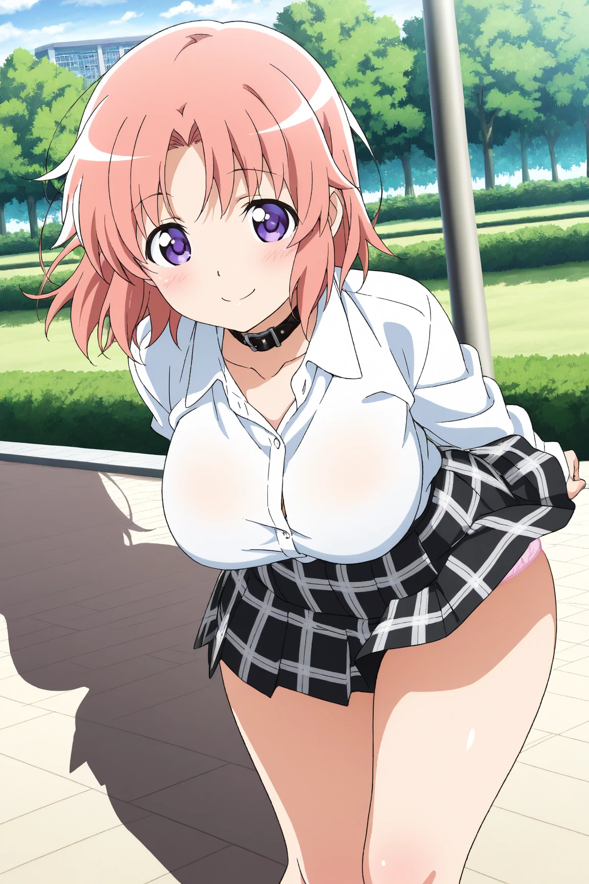 Cowgirl, Cowgirl, Ahoge, Redhead, Purple eyes, short hair, , Live Stage, Big Breasts, nsfw. large breasts. naked. crying alone alone