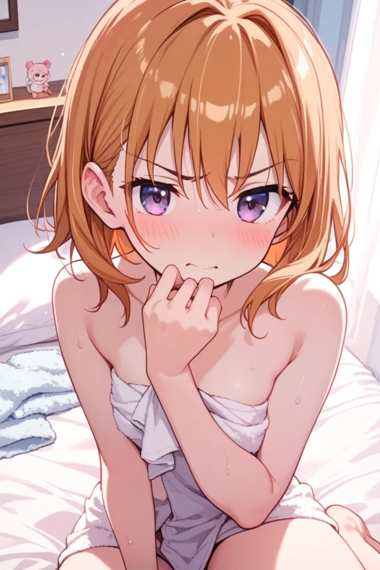 (((Little girl,,)))(nsfw,)((futaba anzu,futaba anzu\idolmaster\,IDOLM@STER,very small breast,pigtail hair,ahoge,blond hair,)),((solo girl)),((Perfect body,))((Super beautiful,))((High quality,))((Heavy breathing,sweat, Sweaty and wet all over,blush)),shiny glossy,pov,Looking at Viewer,((hotel room,full nude, cowboy shot,)),glaring shyly,(half open eyes,)cum in pussy,(lie down bed,)spread legs,((missionary style,)),close mouth,(penis in pussy,)rape,crying,fucked silly, sexual ecstasy,orgasm,