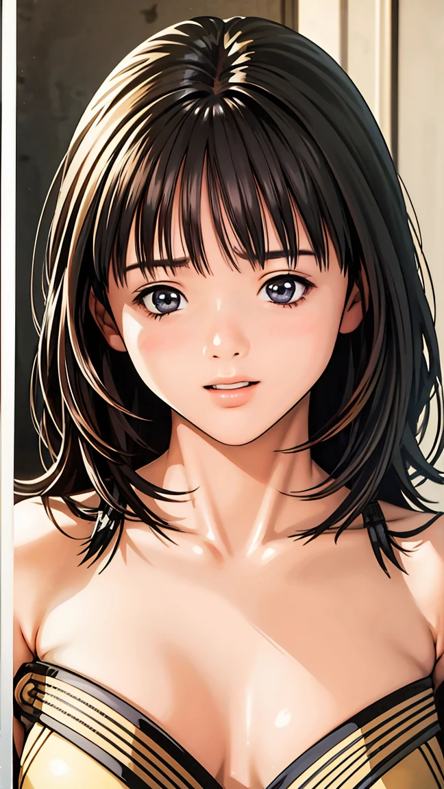 high quality, detailed,(two boys),(22 years old tanned japanese idol), (detailed black eyes), (black short hair), (muscle), (dark brown shiny skin), black tiny thong, bulge,(detailed areola),palace bedroom,looking at viewer,(best quality,4k,8k,highres,masterpiece:1.2), (face close up:0.5),(realistic,photorealistic,photo-realistic:1.37),