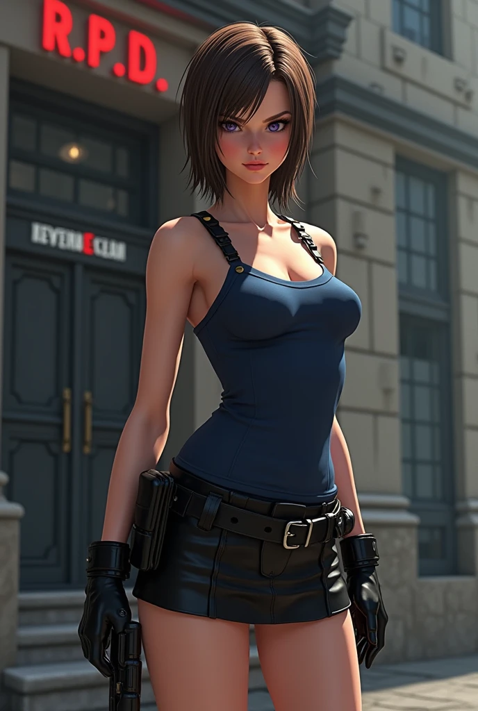 , ,<lora:anise-freya-v2-wvl:0.75>, anisefreya, gray croptop,,